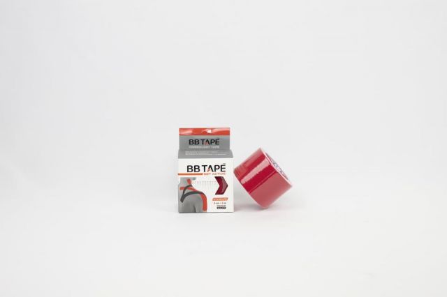 Venda Neuromuscular BB TAPE 5 x 5 rojo