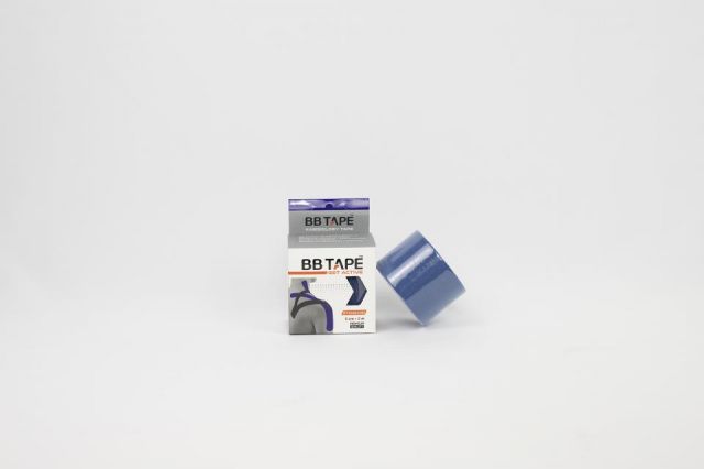 Venda Neuromuscular BB TAPE 5 x 5 azul oscuro