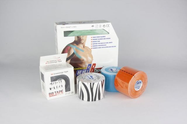 Venda Neuromuscular BB TAPE 5 x 5 gris