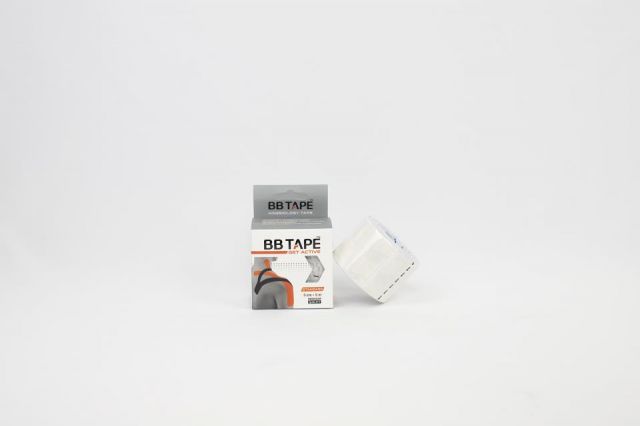 Venda Neuromuscular BB TAPE 5 x 5 blanco