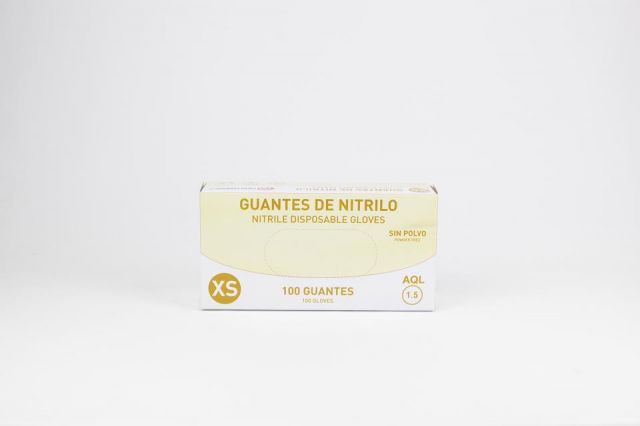 Guante nitrilo s/p talla XS (Caja 100 ud.)