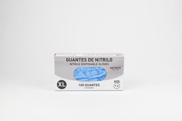 Guante nitrilo s/p talla XL (Caja 100 ud.)