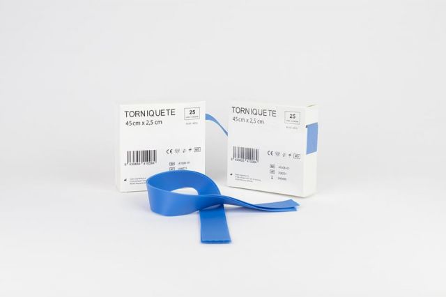 Torniquete 45 x 2,5 Azul (Envase 25 ud)