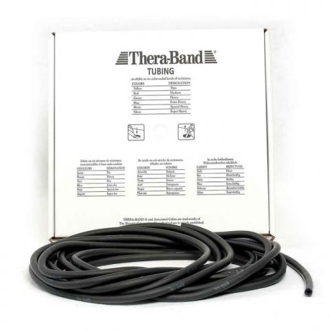 Thera-Band Tubing 7,5m Fuerte Especial Negro