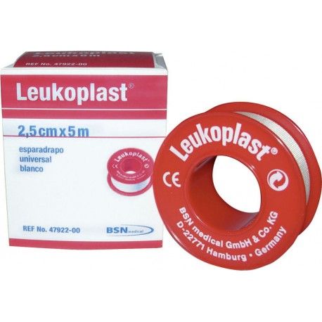 LEUKOPLAST S Esparadrapo tejido blanco 1,25cm x 5m