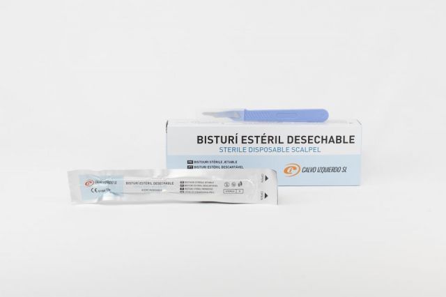 Bisturí estéril desechable N.20 (Caja 10 uds.)