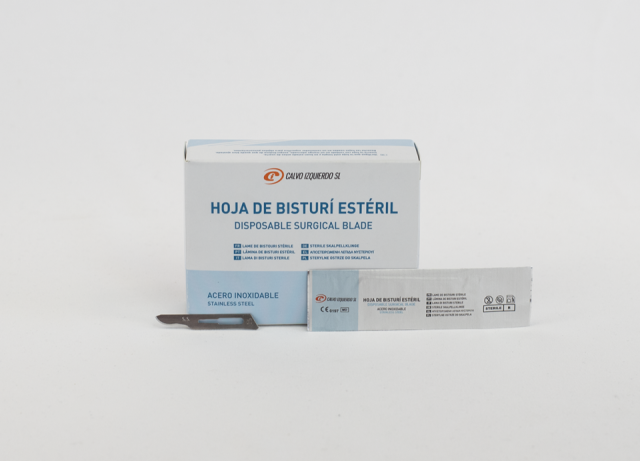 Hoja bisturí estéril N.22 (Caja 100 uds.)