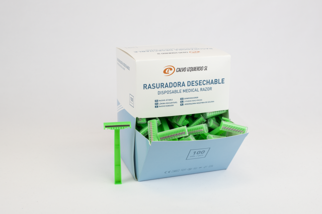 Rasuradora 2 hojas desechable (Caja 100 uds.)