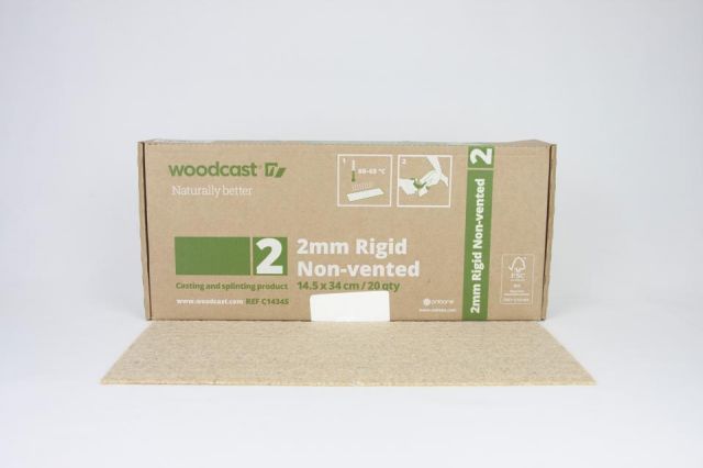 Woodcast 4mm Rigid (No Vent.) 10 cm x 40cm (Natural)