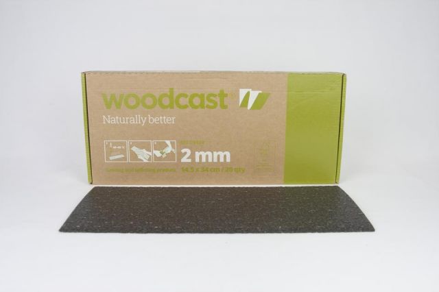 Woodcast 4mm Rig (No Vent.) 10cm x 40cm  (Negro)