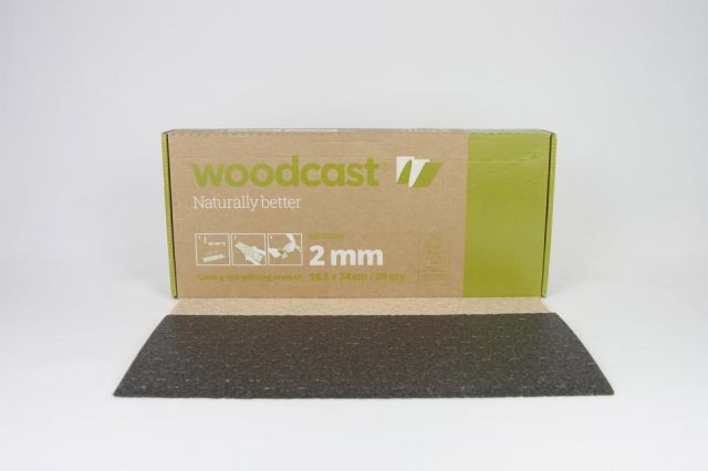 Woodcast 2mm Rig  (Vent.) 14.5cm x 34cm (Negro)