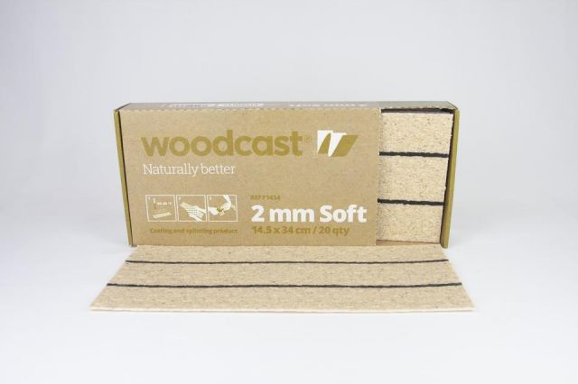 Woodcast Soft 2mm (Vent.) 14.5cm x 34cm (Natural)