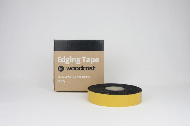 Woodcast Tape acolchado 3cm x 7,5m (Negro)
