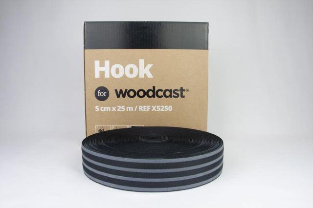 Woodcast Velcro gancho 5cm x 25m