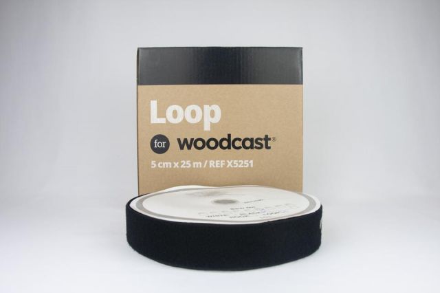 Woodcast velcro bucle no elástico 5cm x 25m 